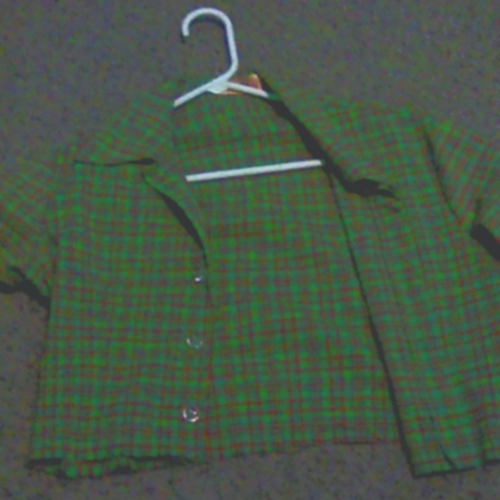 Cropped plaid overtop